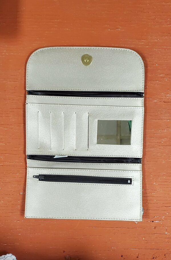 Frida Trifold wallet clutch, fabric - Image 2