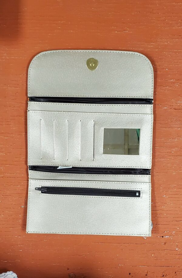 Frida Trifold wallet clutch, fabric - Image 2