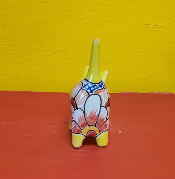 Succulent/Cactus mini kitty planter yellow, talavera - Image 4