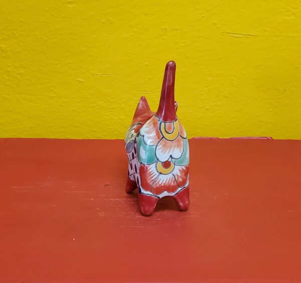 Succulent/Cactus mini kitty planter red, talavera - Image 3