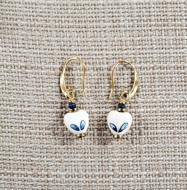 Earrings, Marble Stone - Image 2