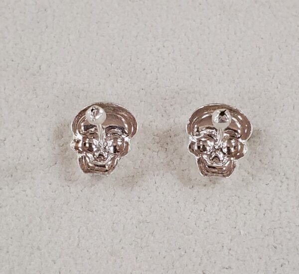 Skull Earrings, 925 Sterling Silver - Image 4