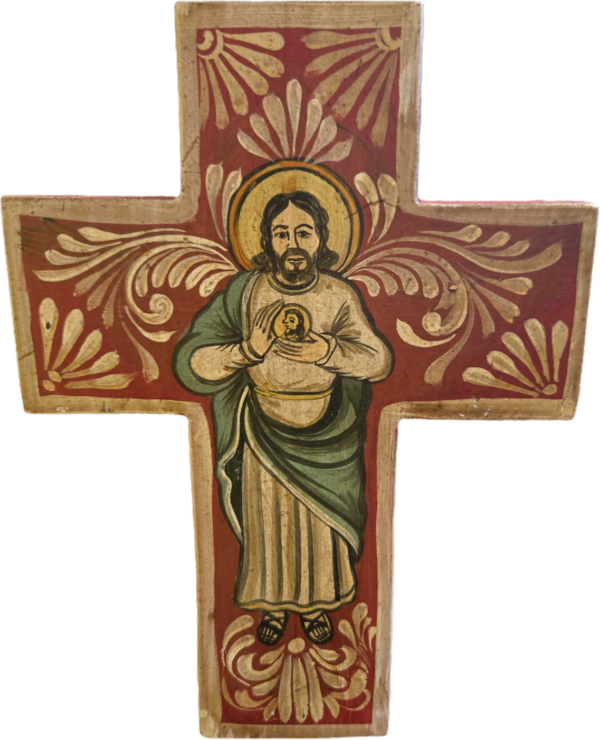 Hand painted St. Jude cross, wood