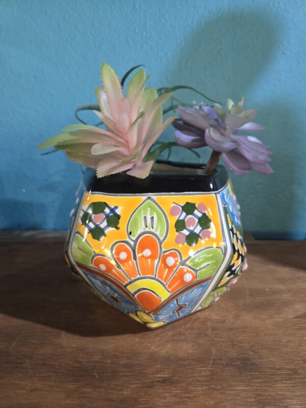 Pentagon planter, talavera - Image 2