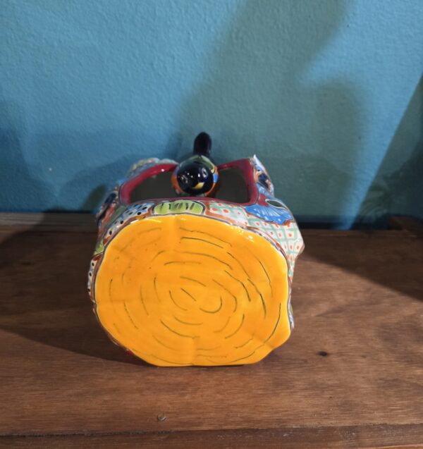 Log with bird planter, talavera - Image 5