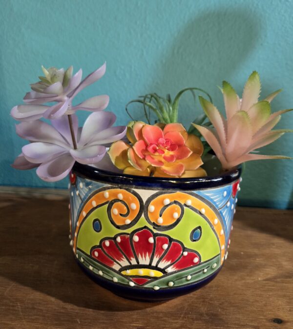 Round planter, talavera - Image 2