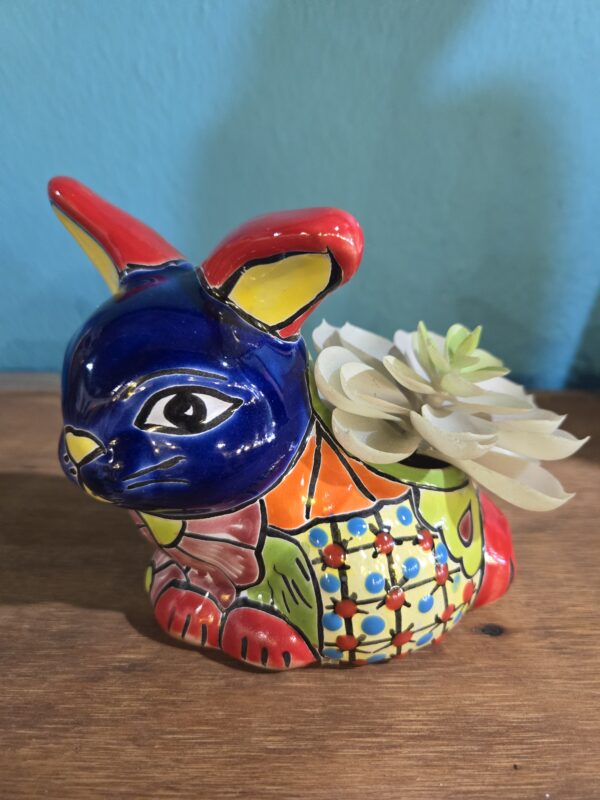 Small bunny planter, talavera - Image 5