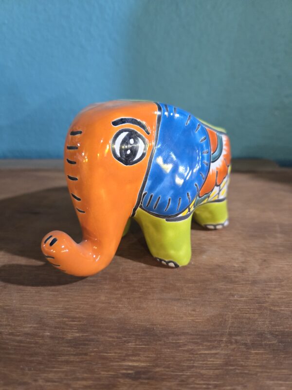 Small elephant planter, talavera - Image 5