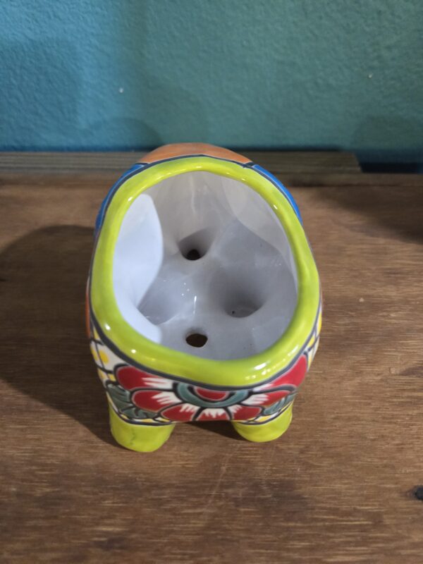 Small elephant planter, talavera - Image 4