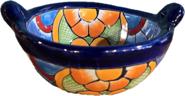 Small bowl with handles, talavera