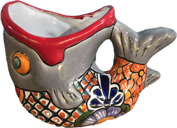 Fish planter, talavera