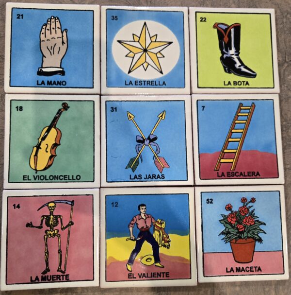 Loteria tile pack of 9 (mix)