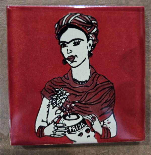 Frida tile coaster