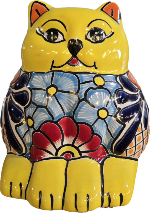 Cat planter, talavera