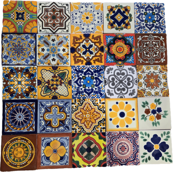 Tile box of 90 (mix), talavera