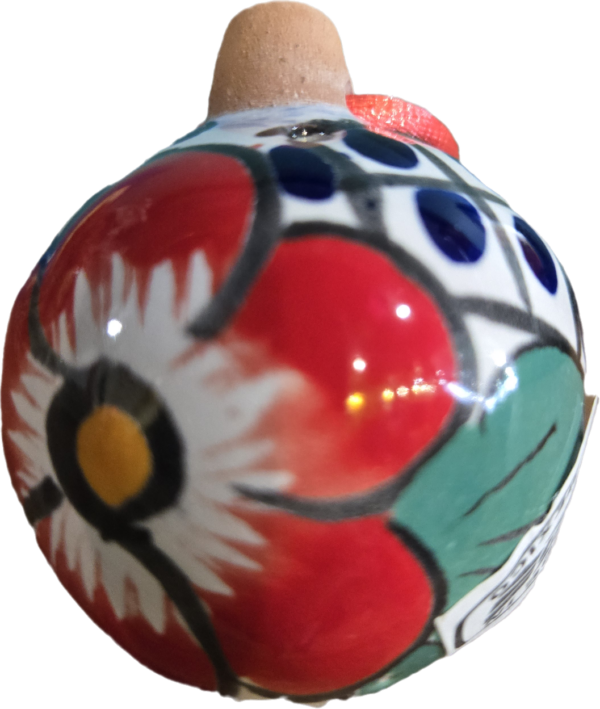 Christmas sphere ornament (set of 5), talavera