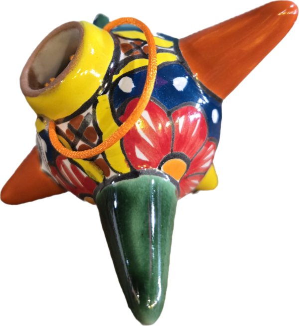 Christmas piñata ornament, talavera