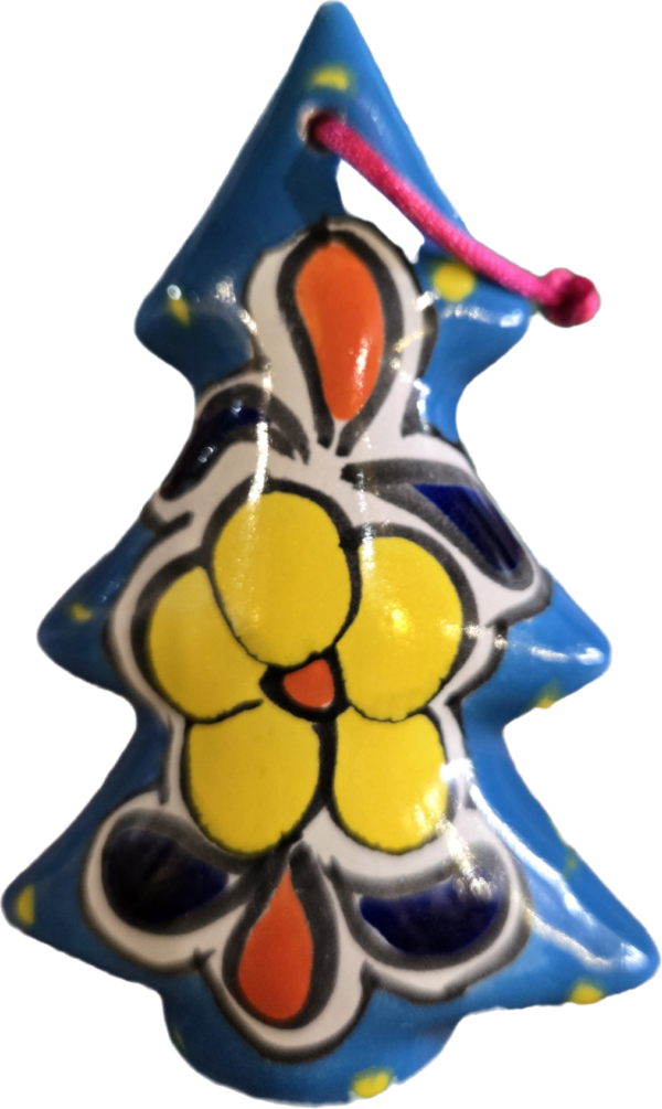 Christmas tree ornament, talavera