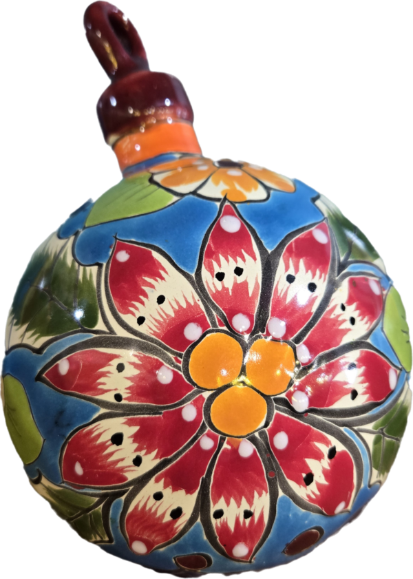 Christmas sphere ornament, talavera
