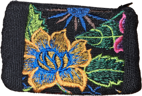 Embroidered coin purse