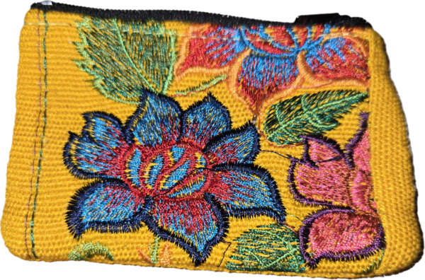 Embroidered coin purse