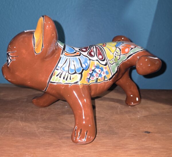 Peeing chihuahua dog figurine, talavera - Image 3