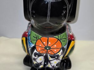 Talavera Handmade Dog Planter Mexican Art 7 x 10.5 x 11 inches