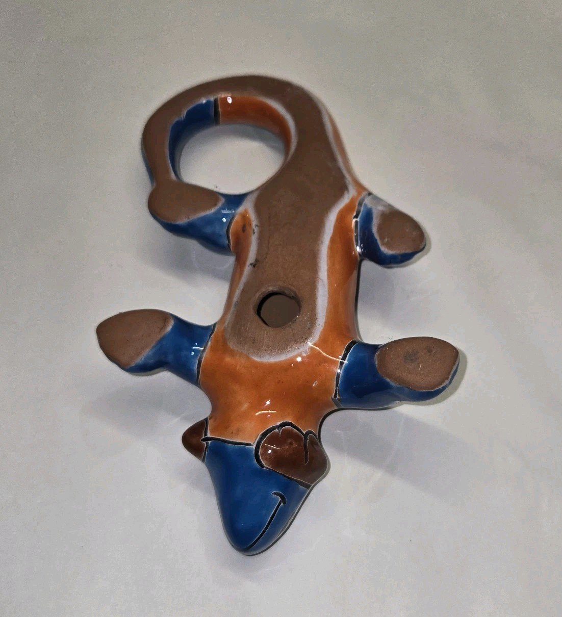 Talavera Pottery Hand Painted Iguana Figurine Mexican Art 9.5 Inch Long 6 Talavera Pottery Hand Painted Iguana Figurine Mexican Art 9.5 Inch Long