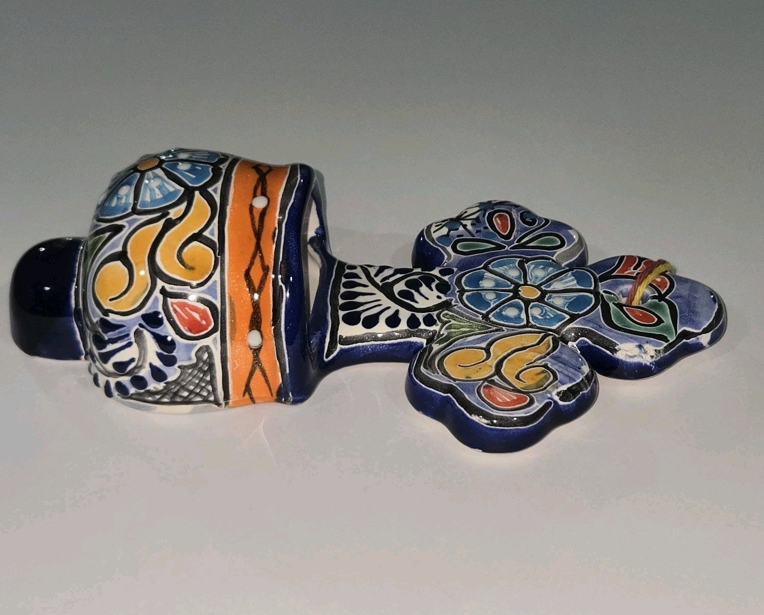 Talavera Colorful Holy Water Font Mexican Art 4.5 X 8.5 Inches Tall 2 Talavera Colorful Holy Water Font Mexican Art 4.5 X 8.5 Inches Tall