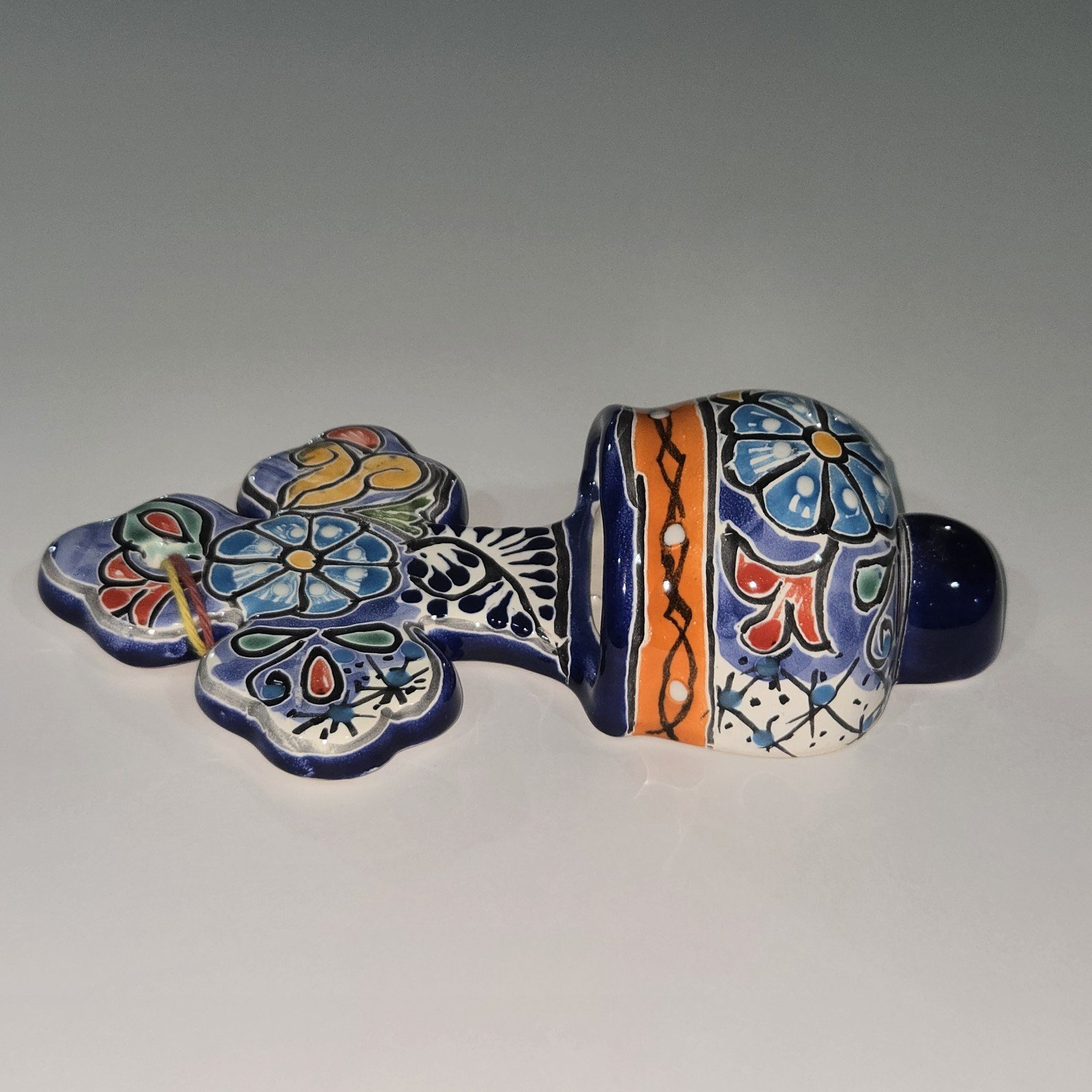 Talavera Colorful Holy Water Font Mexican Art 4.5 X 8.5 Inches Tall 3 Talavera Colorful Holy Water Font Mexican Art 4.5 X 8.5 Inches Tall