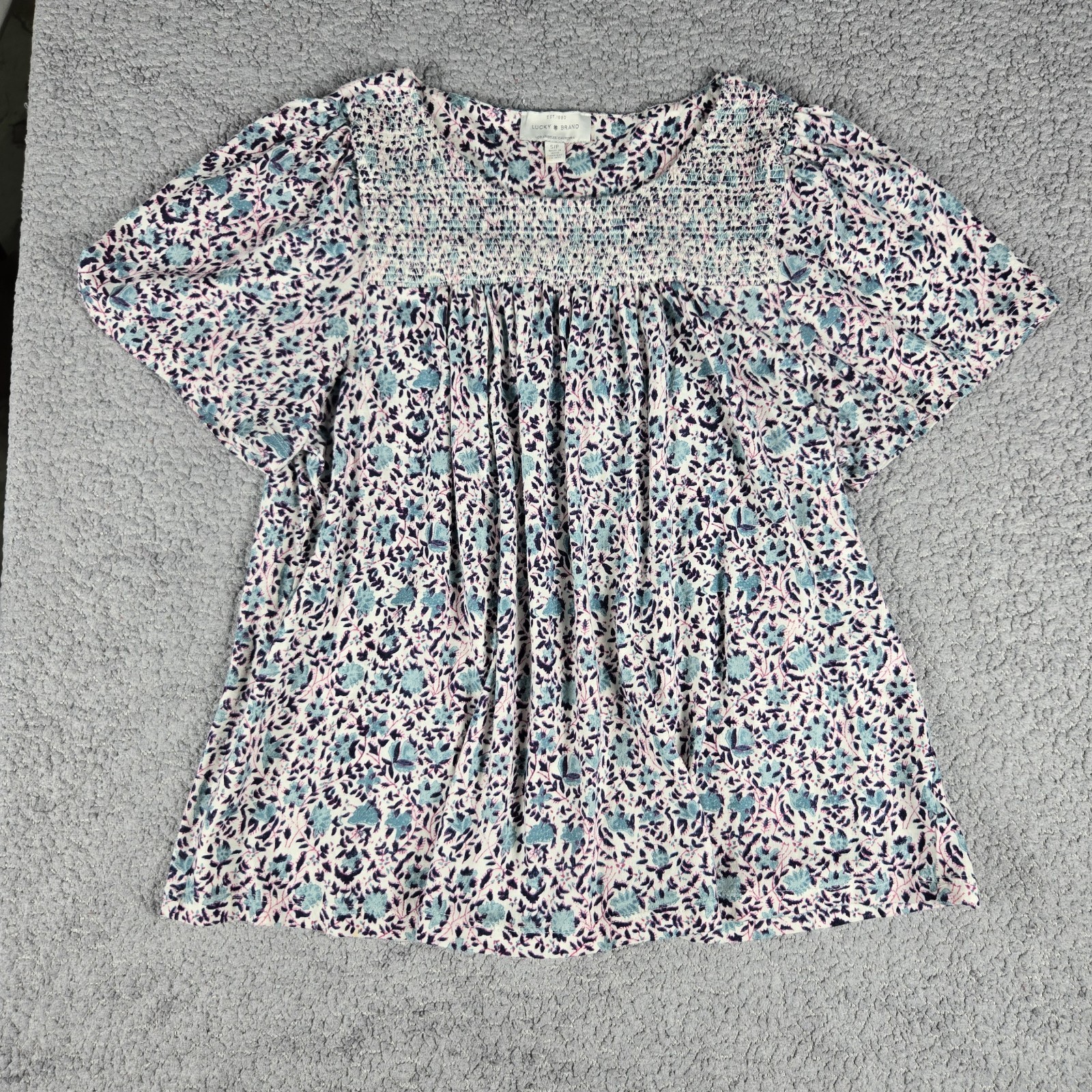Lucky Brand Floral Top Women&rsquo;s Size Small
