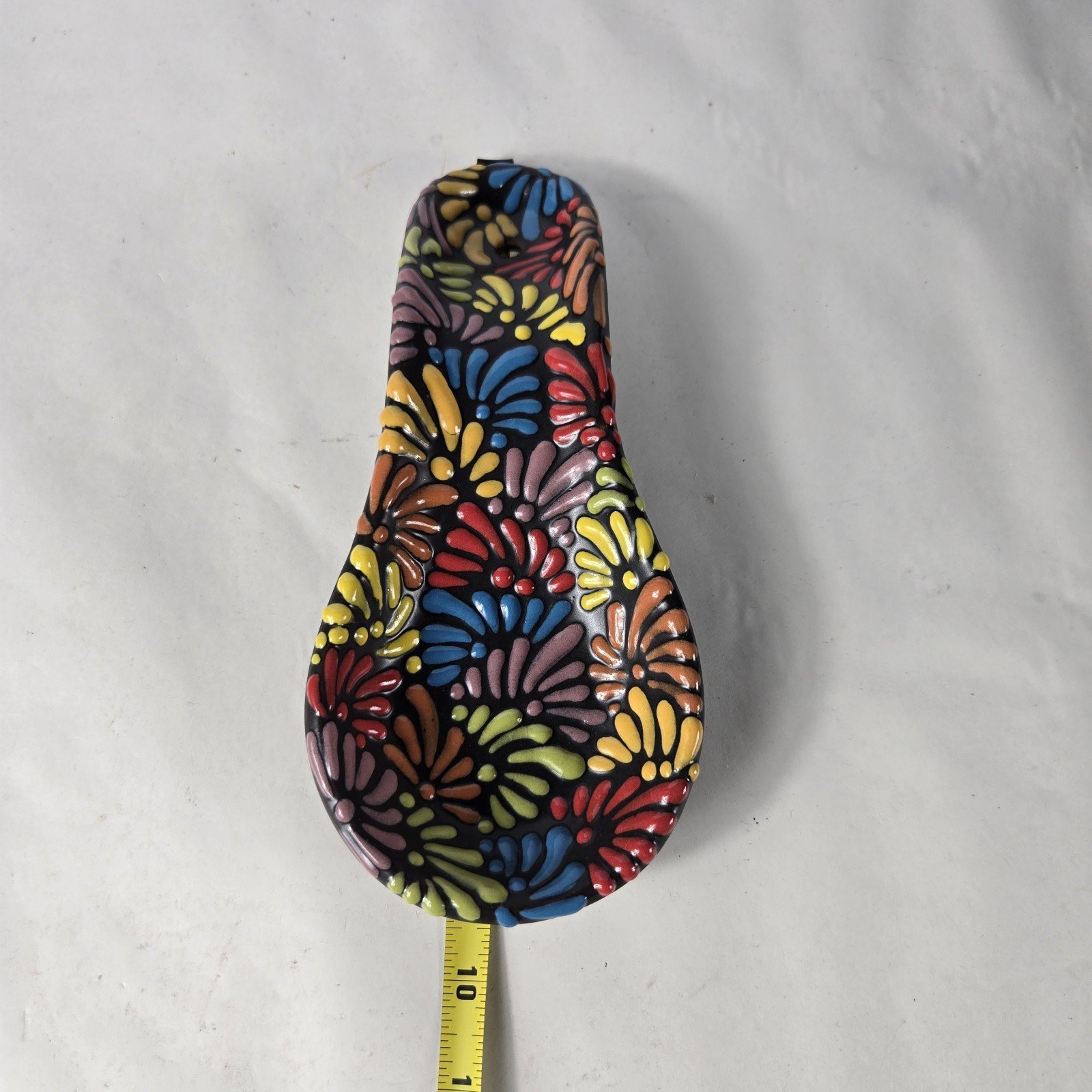 Talavera Spoon Rest Handmade Mexican Art 9 X 4 Inches 3 Talavera Spoon Rest Handmade Mexican Art 9 X 4 Inches