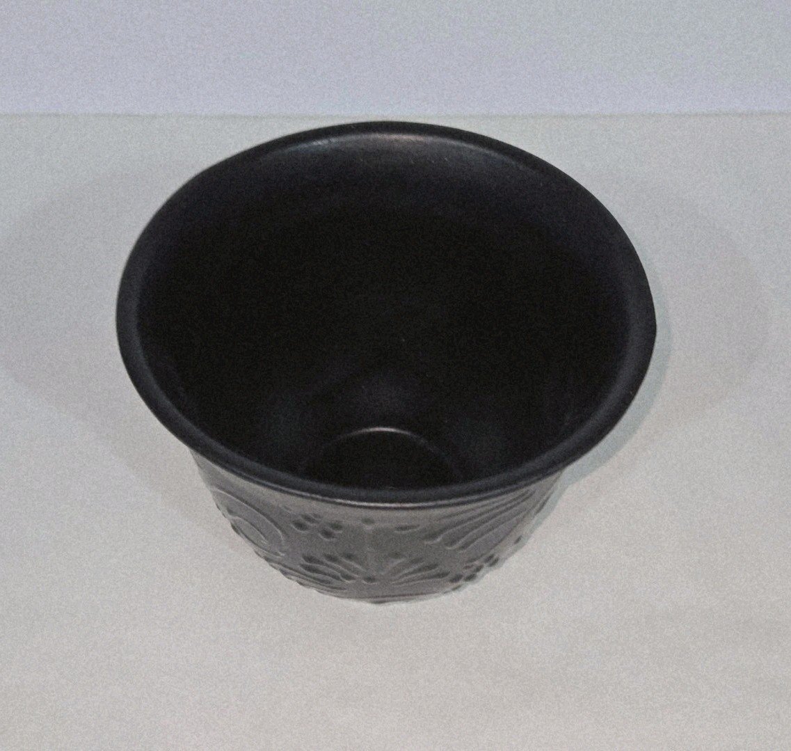 Black Planter 7 X 5.5 Inches Tall Hand Painted Mexican Art Clay Pot 3 Black Planter 7 X 5.5 Inches Tall Hand Painted Mexican Art Clay Pot