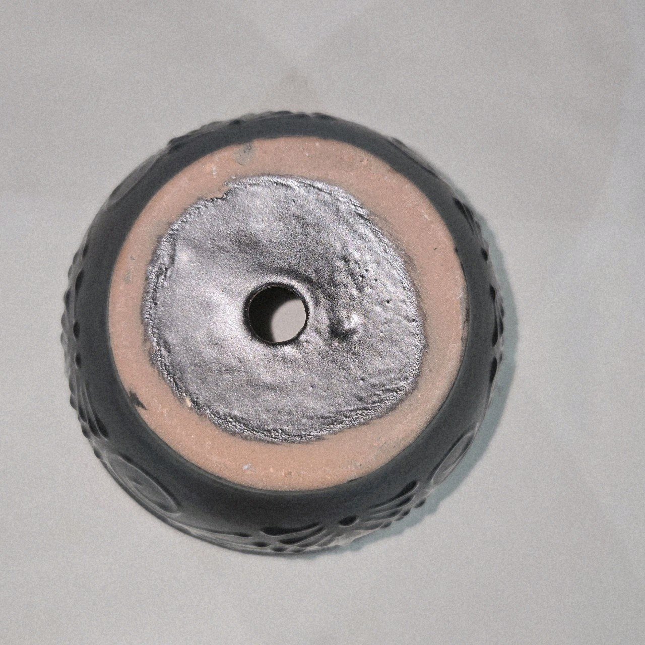 Black Planter 7 X 5.5 Inches Tall Hand Painted Mexican Art Clay Pot 6 Black Planter 7 X 5.5 Inches Tall Hand Painted Mexican Art Clay Pot