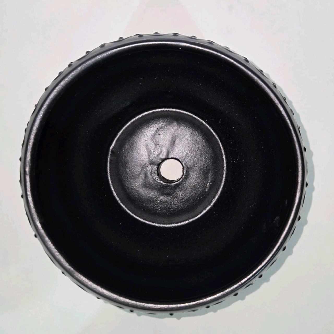 Black Round Planter 7 X 5 Inches Tall Hand Painted Mexican Art Clay Pot 4 Black Round Planter 7 X 5 Inches Tall Hand Painted Mexican Art Clay Pot