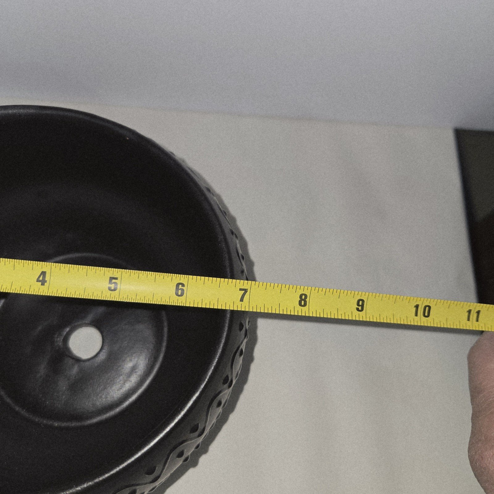 Black Round Planter 7 X 5 Inches Tall Hand Painted Mexican Art Clay Pot 7 Black Round Planter 7 X 5 Inches Tall Hand Painted Mexican Art Clay Pot