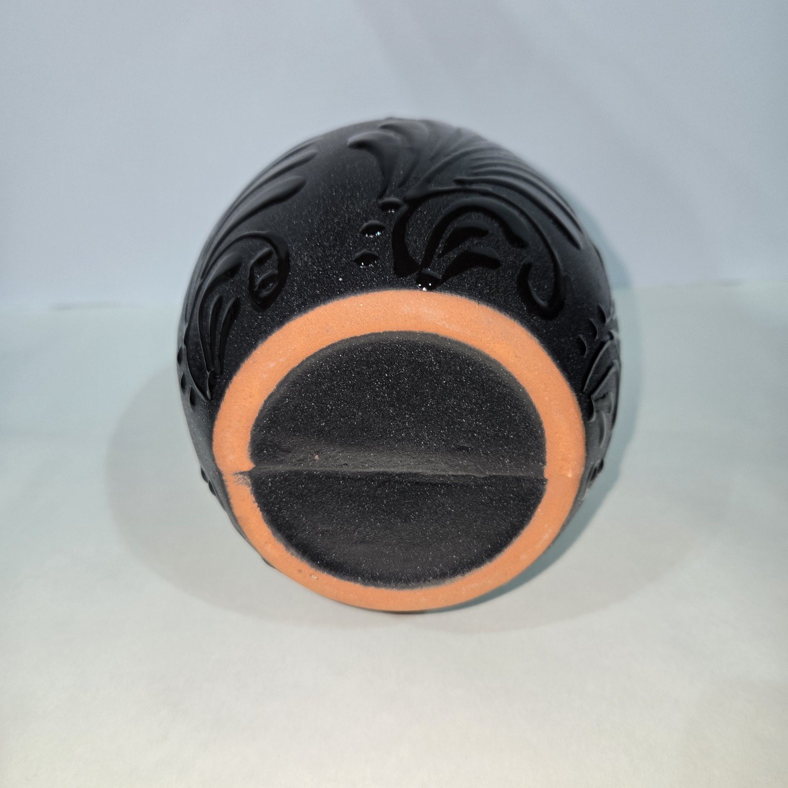 Black On Black Talavera Vase Mexican Hand Painted Pot Engove 7 Black On Black Talavera Vase Mexican Hand Painted Pot Engove