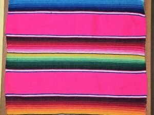 Mexican Zarape Saltillo Placemats Set of 4 Mexican Art Handmade In Mexico