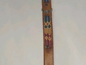 Leather Large Dog Collar Size 25" Handmade Mexican Art