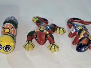 Talavera Trio Figurines Mexican Art Handmade