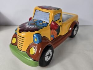 Talavera Truck Planter Mexicsn Ceramic Pottery Succulent Cactus 10x5x5 In