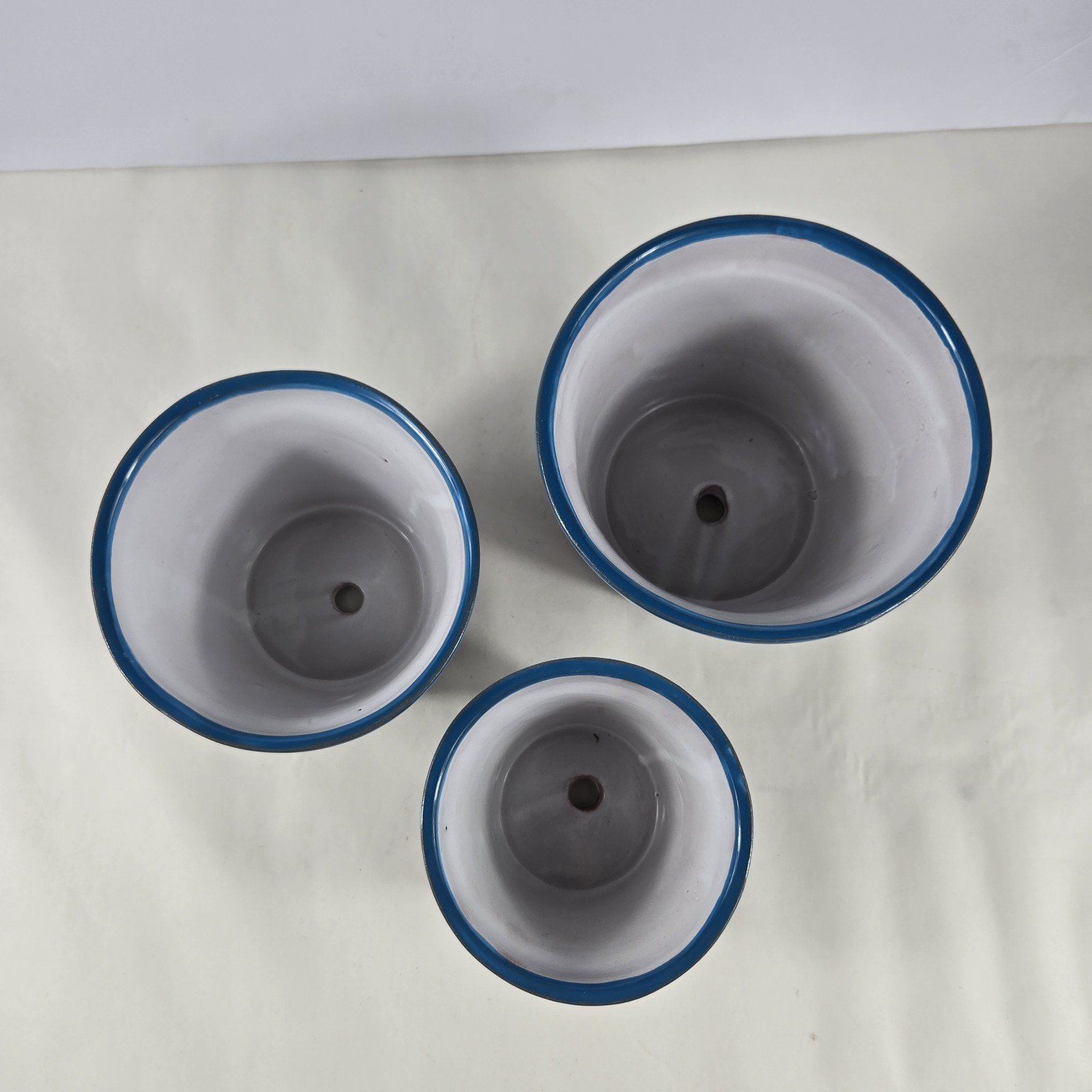 Talavera Planter 3 Piece Set Ceramic Pottery Mexican Art 3 Talavera Planter 3 Piece Set Ceramic Pottery Mexican Art