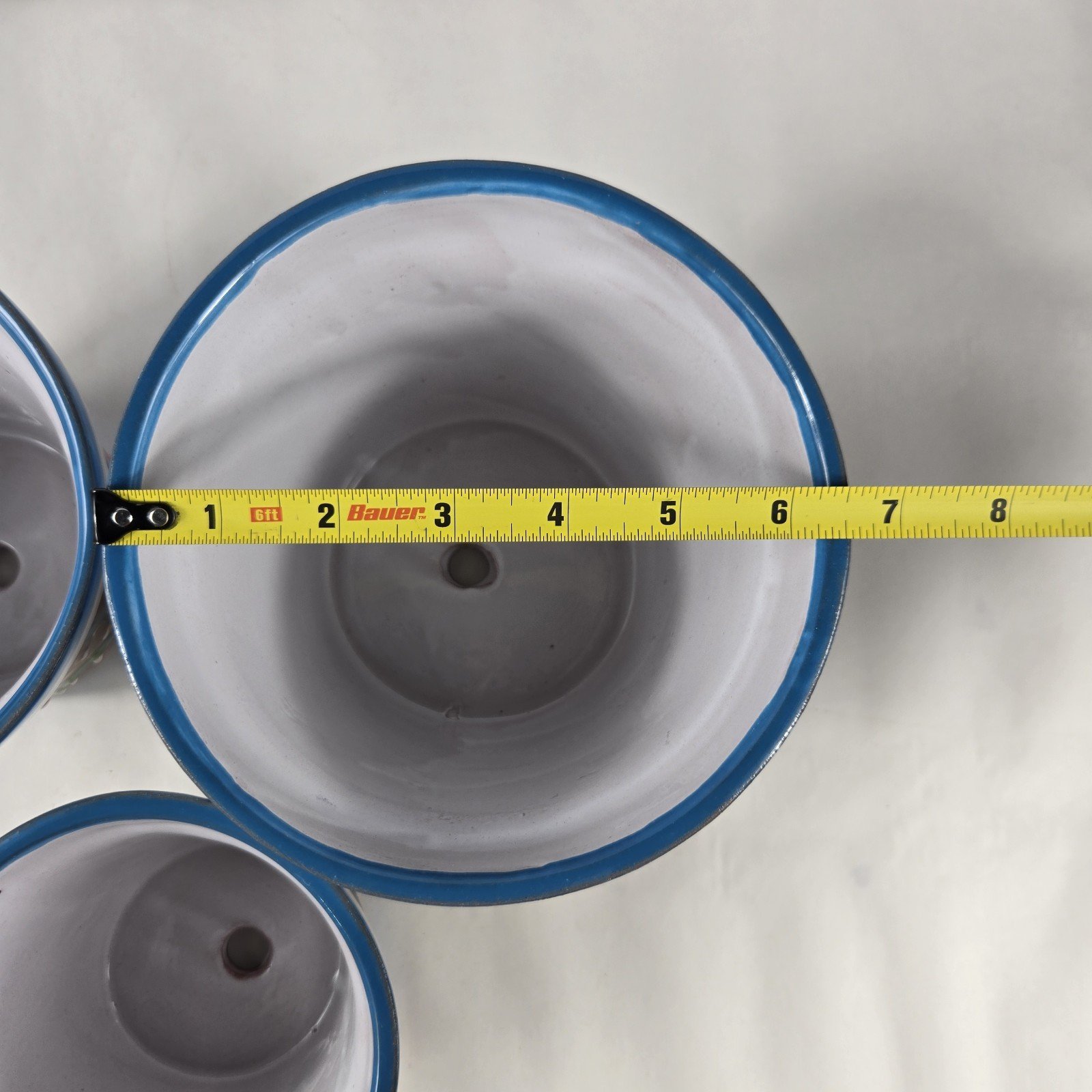 Talavera Planter 3 Piece Set Ceramic Pottery Mexican Art 5 Talavera Planter 3 Piece Set Ceramic Pottery Mexican Art