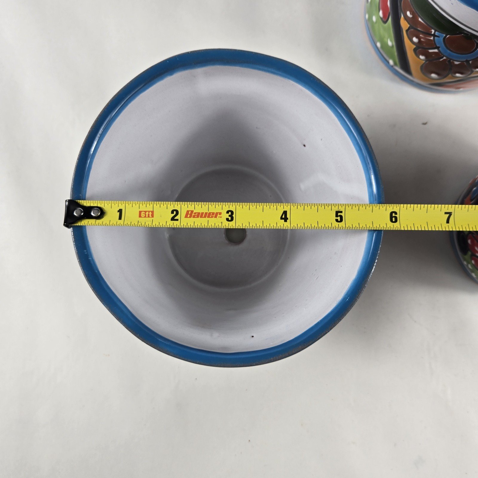 Talavera Planter 3 Piece Set Ceramic Pottery Mexican Art 7 Talavera Planter 3 Piece Set Ceramic Pottery Mexican Art