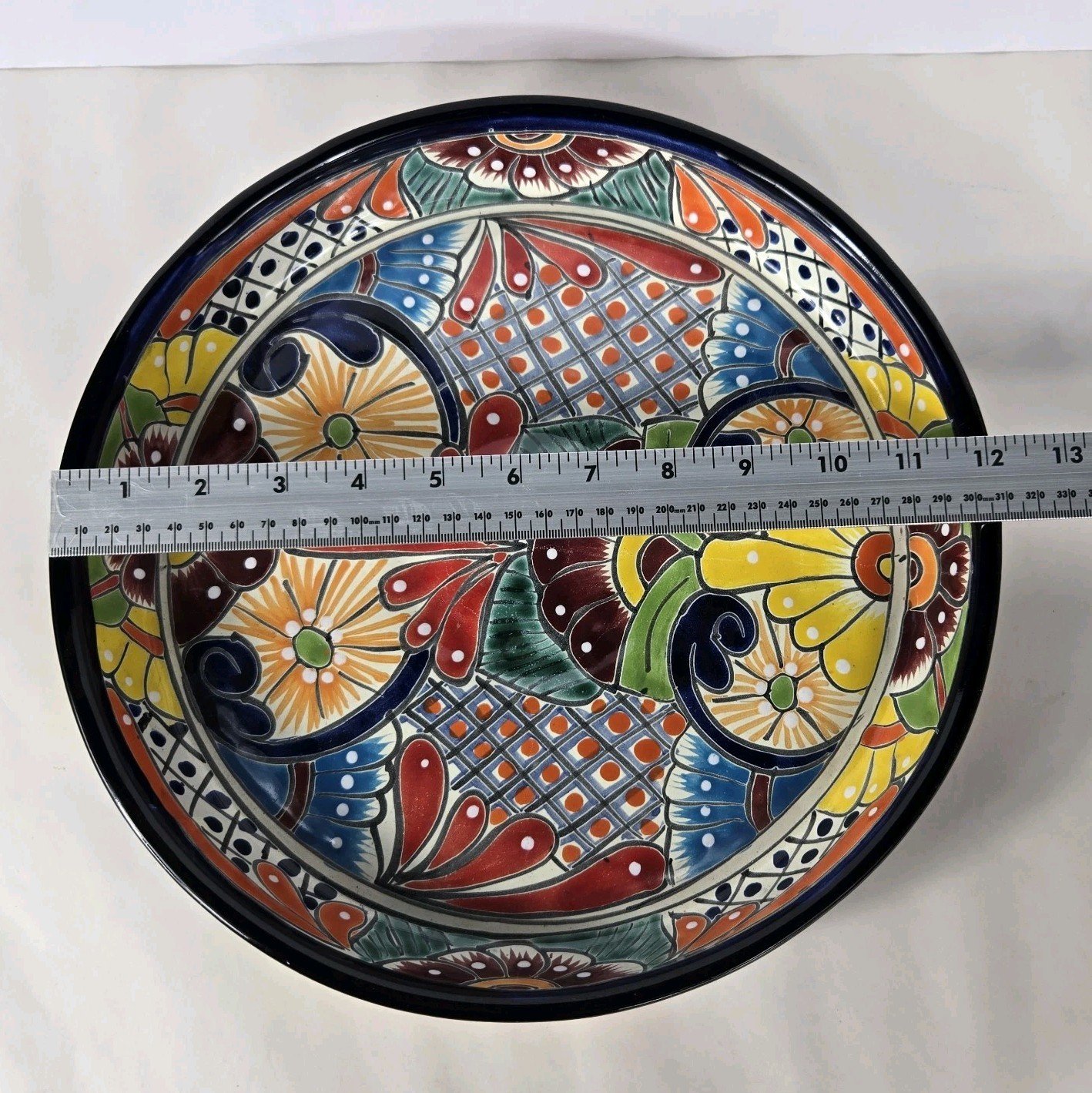 Talavera Pottery Mexican Art Multicolor Saucer Plate 12 X 1.5 Inches 5 Talavera Pottery Mexican Art Multicolor Saucer Plate 12 X 1.5 Inches