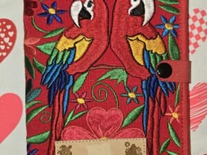 Mexican Hand Embroidered Notebook Cover Colorful 6 X 8.5 Inches