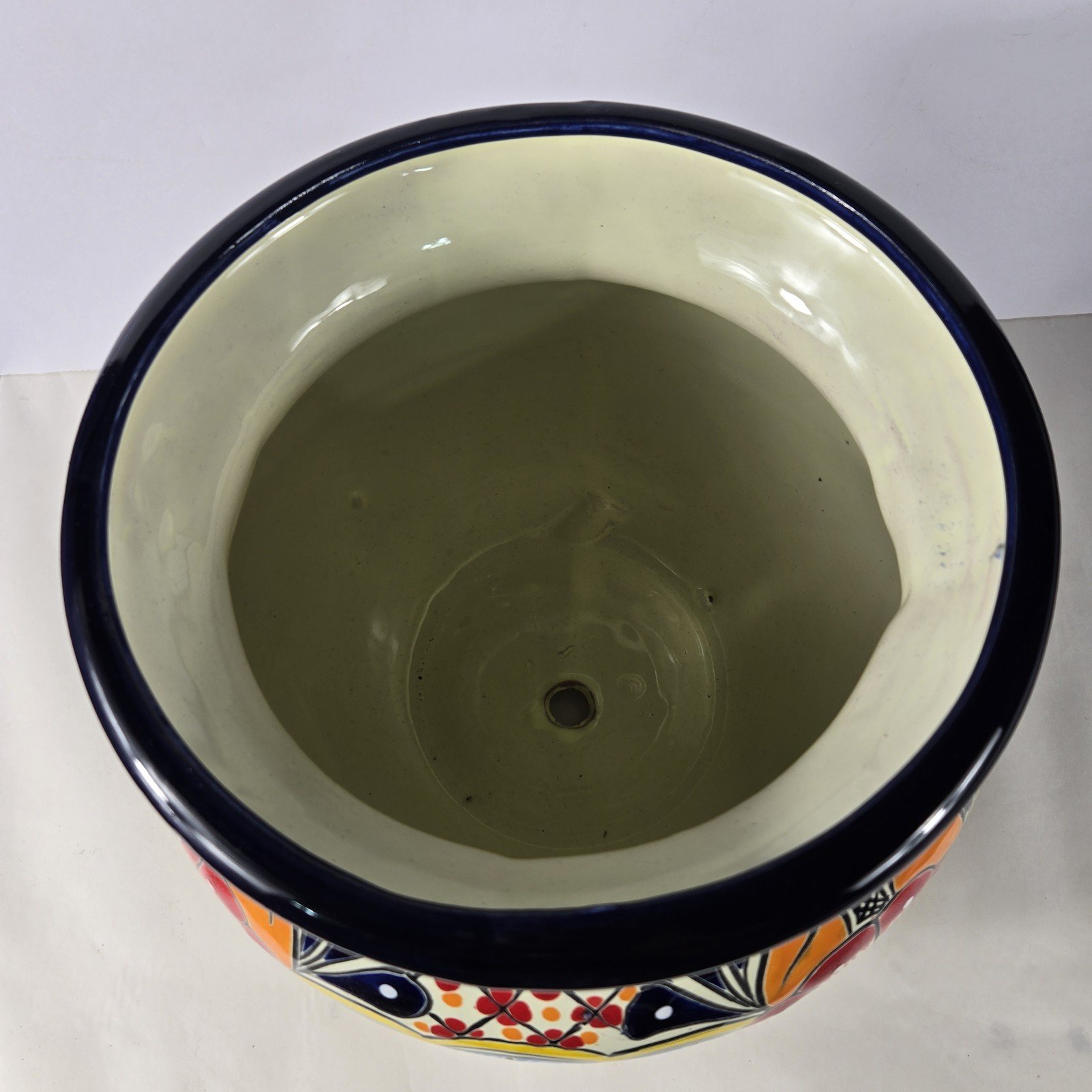 Talavera Pottery Planter Hand Painted Mexican Art 11.5x11.5x9.5 inches 4 Talavera Pottery Planter Hand Painted Mexican Art 11.5x11.5x9.5 inches