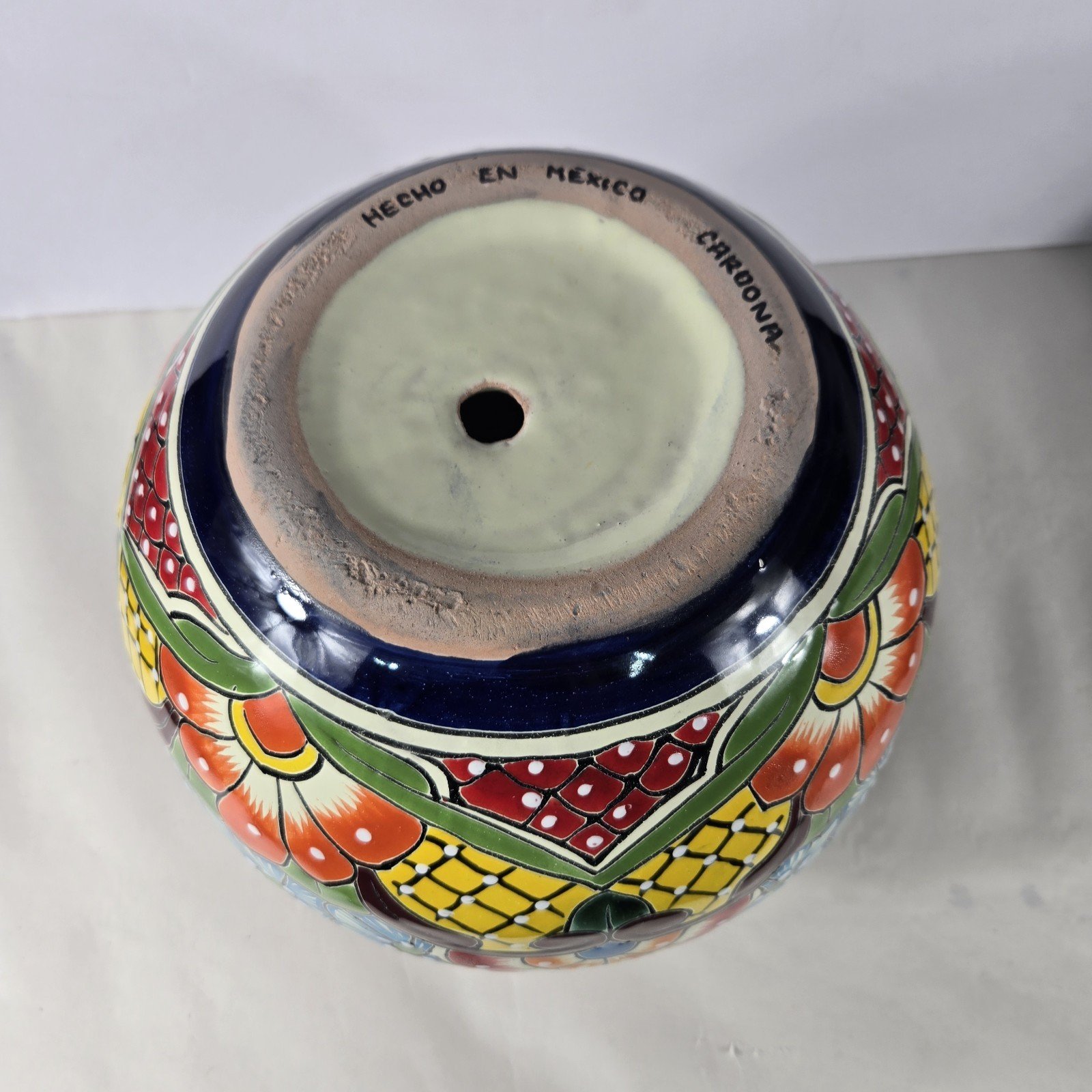 Talavera Pottery Planter Hand Painted Mexican Art 11.5x11.5x9.5 inches 5 Talavera Pottery Planter Hand Painted Mexican Art 11.5x11.5x9.5 inches