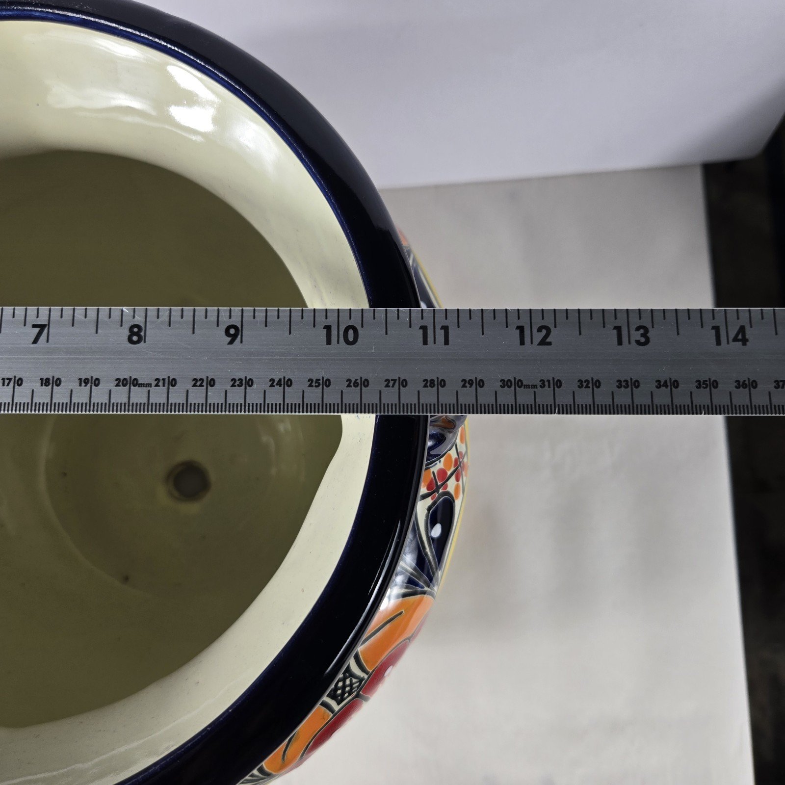 Talavera Pottery Planter Hand Painted Mexican Art 11.5x11.5x9.5 inches 7 Talavera Pottery Planter Hand Painted Mexican Art 11.5x11.5x9.5 inches