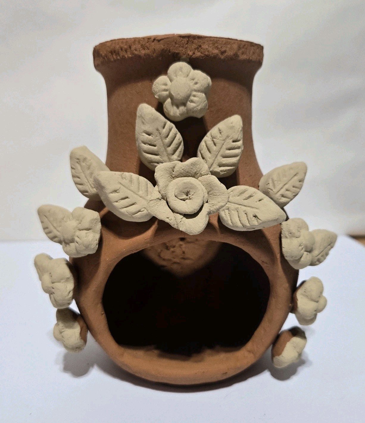 7 Inch Mini Tabletop Terracotta Chimney Mexican Art Handmade